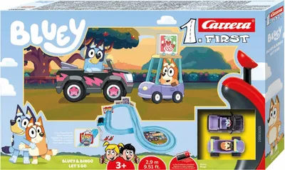 Produktbild von Carrera FIRST Bluey & Bingo - Lets Go, Rennbahn
