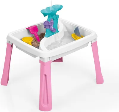 Image de Dolu Zand-Watertafel + Accessoires Roze/Wit