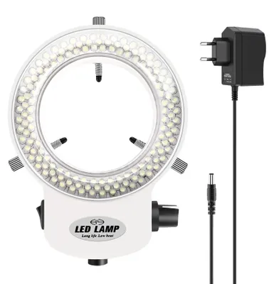 Productafbeelding van Ringlicht voor Microscoop, 144 LEDs, Instelbaar Licht