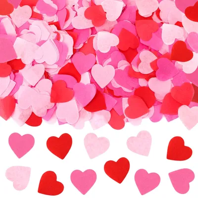 Produktbild von Herzförmiges Valentinstags-Konfetti in Rot, Rosa und Rosé – Dekoration für Feiern