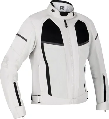 Produktbild von Richa Airstorm wasserdichte Damen Motorrad Textiljacke, hellgrau/schwarz, 2XL