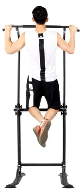 Produktbild von Kraftturm mit Klimmzugstange für multifunktionales Krafttraining, ideal für das Home-Gym
