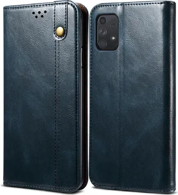 Immagine prodotto di Custodia per Samsung Galaxy A72 5G/4G, portafoglio in pelle flip case con funzione stand blu