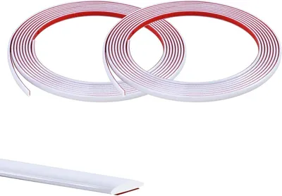 Obrázek produktu pro Bílá samolepicí dekorativní lišta - 40 metrů (4 x 10 metrů) - šířka 8 mm