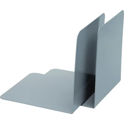 Produktbild von Alco Buchstütze Metall 125x140x140mm grau 2 Stück