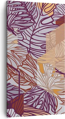 Produktbild von Bild auf Leinwand - Leinwandbild - Blatt Pflanze Blume - 45x80cm - Wand Bild - Wanddeko - Wandbilder - Leinwanddruck - Bilder - Kunstdruck - Wanddekoration - Leinwand bilder - Wandkunst - PA45x80-3865