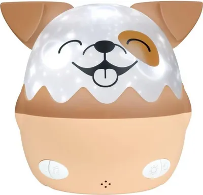 Immagine prodotto di Wireless Musical Night Light - BIGBEN - Dog - 360° Projection - 13 Movies - 8 Melodies - Remote Control - USB-C Battery