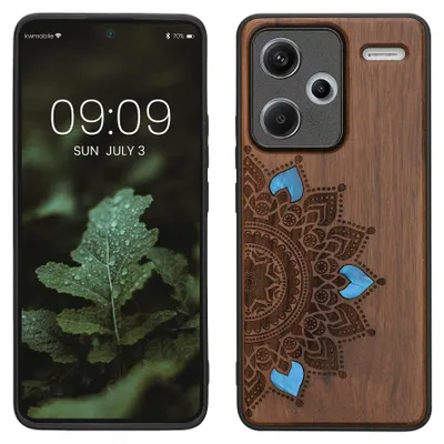 Produktbild von kwmobile Handyhülle für Xiaomi Redmi Note 13 Pro+ 5G / Redmi Note 13 Pro Plus 5G Hülle Holz - Case mit TPU Bumper - Stoßfestes Hardcase - Schutzhülle