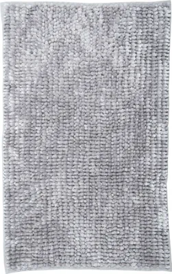 Zdjęcie produktu dla 40 x 60 cm Dywanik łazienkowy Chenille Velvet jasnoszary