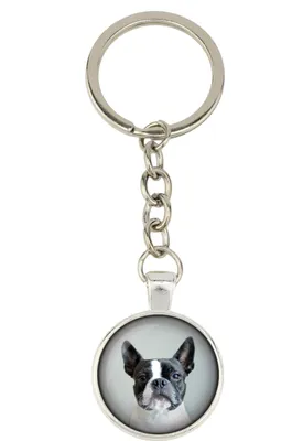 Produktbild von Boston Terrier - Schlüsselanhänger mit Ihrem Foto, Schlüsselanhänger, Taschenanhänger der Marke Art-Dog