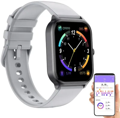 Produktbild von Smartwatch Herren mit Freisprechfunktion Touch Display 100 Sportmodi Herzfrequenz Blutdruck Blutsauerstoff Schlafanalyse Bluetooth App für Android iOS
