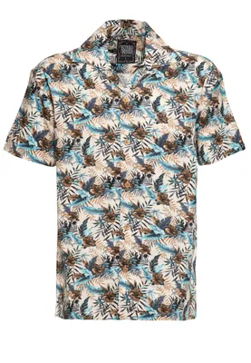 Produktbild von King Kerosin Tropical Summer Hemd Farbe: Beige, Grösse: M