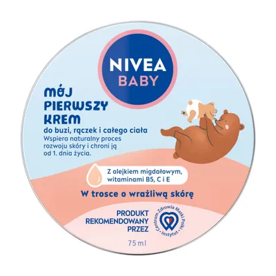 Zdjęcie produktu dla Nivea Baby Mój Pierwszy Krem Do Twarzy, Rąk I Ciała 75 Ml