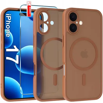 Zdjęcie produktu dla Etui Magnetyczne Matowe Do Iphone 17 |Do Magsafe Trwałe + Szkło
