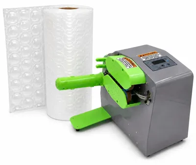 Immagine prodotto di Macchina per la produzione di fogli a bolle d'aria LastWerk, con 1 rotolo da 300 mm di film a bolle incluso; macchina da imballaggio compatta con controllo digitale per spedizioni, magazzini ed e-commerce