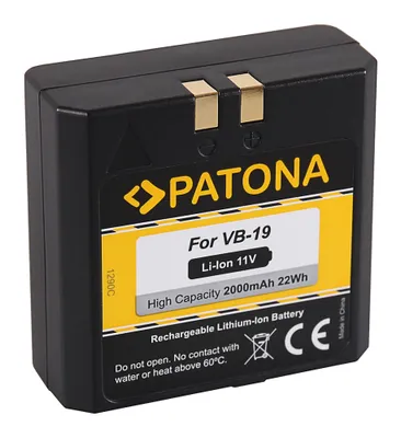 Produktbild von Patona - Ersatzakku kompatibel zu GODOX VB18 / VING 850 Flash - 11 Volt 2000mAh Li-Ion