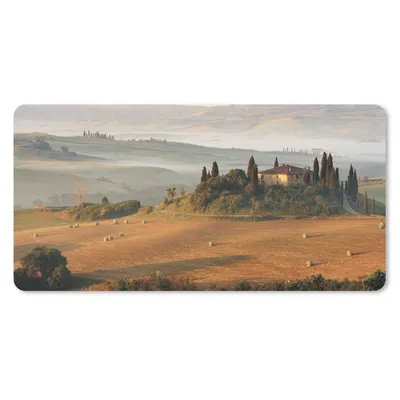 Produktbild von MuchoWow® Mauspad Mousepad Toskana - Landschaft - Italien 60x30 cm - Mousepads - Maus Mat - Pad - Mausunterlage - Nachhaltig