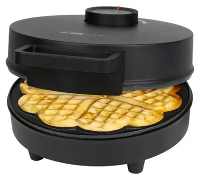 Zdjęcie produktu dla Clatronic WA 3832, 1 gof., Okrągły, Czarny, 20 cm, Poziomy/Pionowy, 1200 W