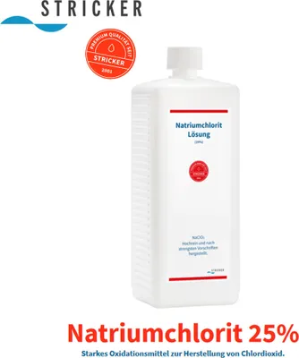 Produktbild von Natriumchlorit Lösung (25%) - 1000ml - Stricker