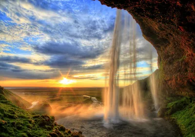 Produktbild von Fototapete Vlies 13056V8 Wasserfall 4-tlg. 368 x 254 cm