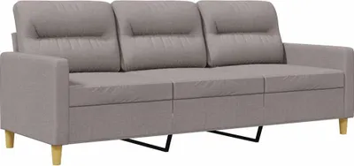 Produktbild von vidaXL 3-Sitzer-Sofa Taupe 180 cm Stoff