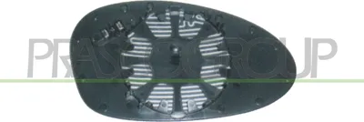 Produktbild von PRASCO Spiegelglas Außenspiegel Links für BMW 1 Schrägheck (E87) Asphärisch BM1207502