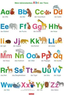 Produktbild von Lernposter. Mein bärenstarkes Abc der Tiere