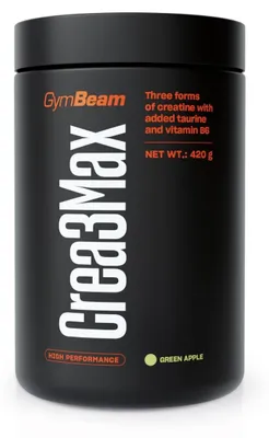 Produktbild von GymBeam - Crea3Max, 420 g, grüner Apfel