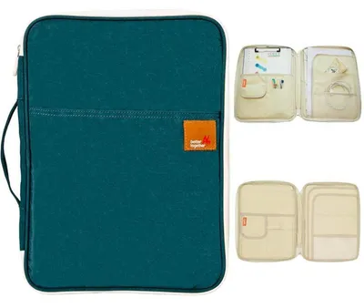 Productafbeelding van A4 Reisdocumententas, waterdichte organizer, donkergroen, 35x25x3 cm
