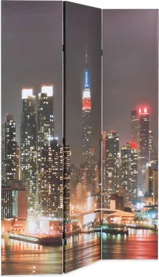 Obrázek produktu pro vidaXL Rozdělovač pokojů 120 x 170 cm New York v noci