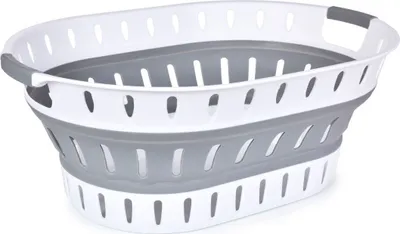 Produktbild von 2er Set Wäschekorb Faltbar Wäschesammler Wäschetonne Aufbewahrungskorb 36 L