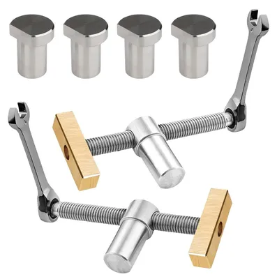 Imagen del producto de Omgoods - Juego de 2 abrazaderas de madera para bancos de trabajo de 20 mm