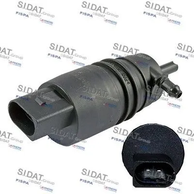 Produktbild von SIDAT Waschwasserpumpe für VW Golf VII Schrägheck (5G1, BQ1, BE1, BE2) 5.5123