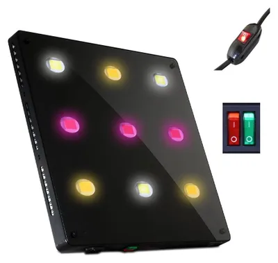 Obrázok produktu pre LED rastová lampa, 900 W, plný spektrum, 3 režimy osvetlenia, spotreba energie 360 W