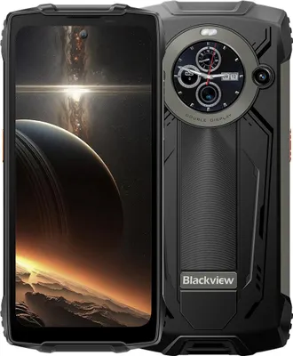 Produktbild von Blackview BV8200 Outdoor-Smartphone schwarz, 170-Lumen-Taschenlampe, Dual-Display, Helio G100, 36+256GB, 6,5" 120Hz FHD+, 50MP, IP68, Android 14, NFC