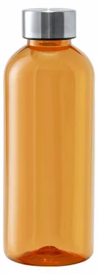 Produktbild von Wasserflasche - Kunststoff - orange - 600 ml - mit Edelstahldeckel