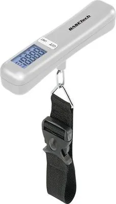 Produktbild von Basetech LS-40S Kofferwaage Wägebereich (max.) 40 kg Ablesbarkeit 10 g batteriebetrieben Silber
