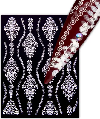 Produktbild von 3 Blatt Nagelsticker - hauchdünne Stick On Nail Slides - Selbstklebende Nail Sticker