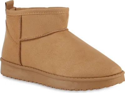 Produktbild von VAN HILL Damen Warm Gefütterte Winter Boots Bequeme Profil-Sohle Schuhe 840658, Farbe: Hellbraun, Größe: 38