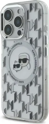 Immagine prodotto di Karl Lagerfeld Klhmp16Lhmckmht Iphone 16 Pro 6.3 Przezroczysty/Trasparente Iml Monogram Karl&Choupette Testa Magsafe