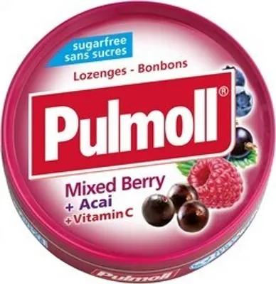 Produktbild von PULMOLL - Mixed Berry+Vitamin C+Acai - Zuckerfreie MixBeeren-Bonbons - 45 g