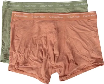 Zdjęcie produktu dla CALVIN KLEIN męskie bokserki 2-pak bawełniane elastyczne bokserki artykuł NP2563O, KFG Lily pad heather / rose dawn heather, rozmiar L / IN 36-38 / cm.91-97, Bawełna 95%,Elasthan 5%, Bawełna 95%,Elasthan 5%