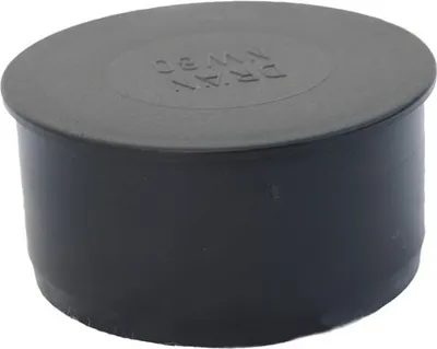 Produktbild von Verschlussstopfen für Drainagerohr schwarz rund NW 80 mm