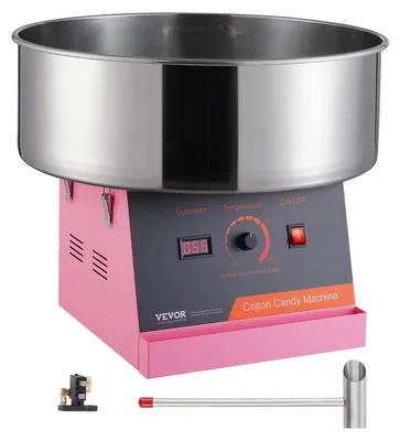 Obrázok produktu pre Stroj na cukrovú vatu – Elektrický prístroj na výrobu cukrovej vaty s výkonom 1000 W a nerezovou nádobou