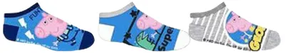 Produktbild von 3er - Pack Kindersocken Peppa Pig George 31 - 34