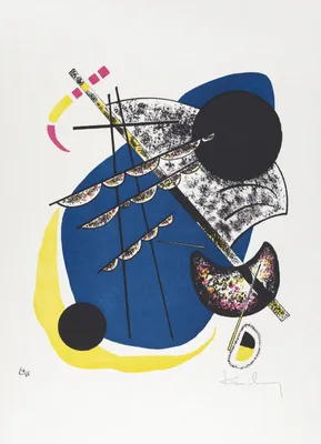 Immagine prodotto di Poster 13x18 cm Piccoli mondi II, Wassily Kandinsky Vintage Salon