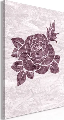 Zdjęcie produktu dla Włoski obraz na płótnie - Splinters of Love (1 Part) Vertical 20x30 cm Flowers b-C-0330-b-a