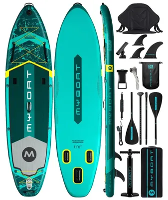 Obrázek produktu pro Nafukovací paddleboard, nosnost 195 kg, materiál PVC, MeinGrünerGaoji
