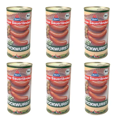 Produktbild von Metten Dicke Sauerländer -  Bockwurst (6x3x80g) 1,44 kg