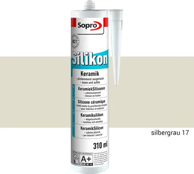 Obrázok produktu pre Sopro KeramikSilicon 310ml Silbergrau 17
